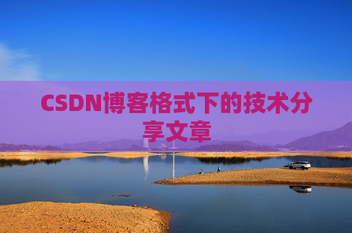 CSDN博客格式下的技术分享文章